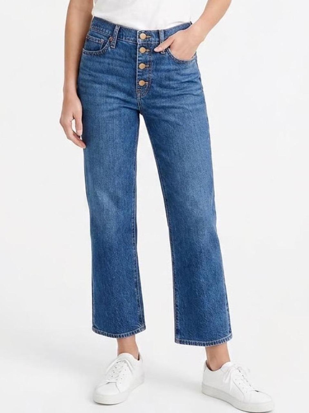 J. Crew Mid-Rise Flare Crop Button-Fly Women's Jeans Size 25